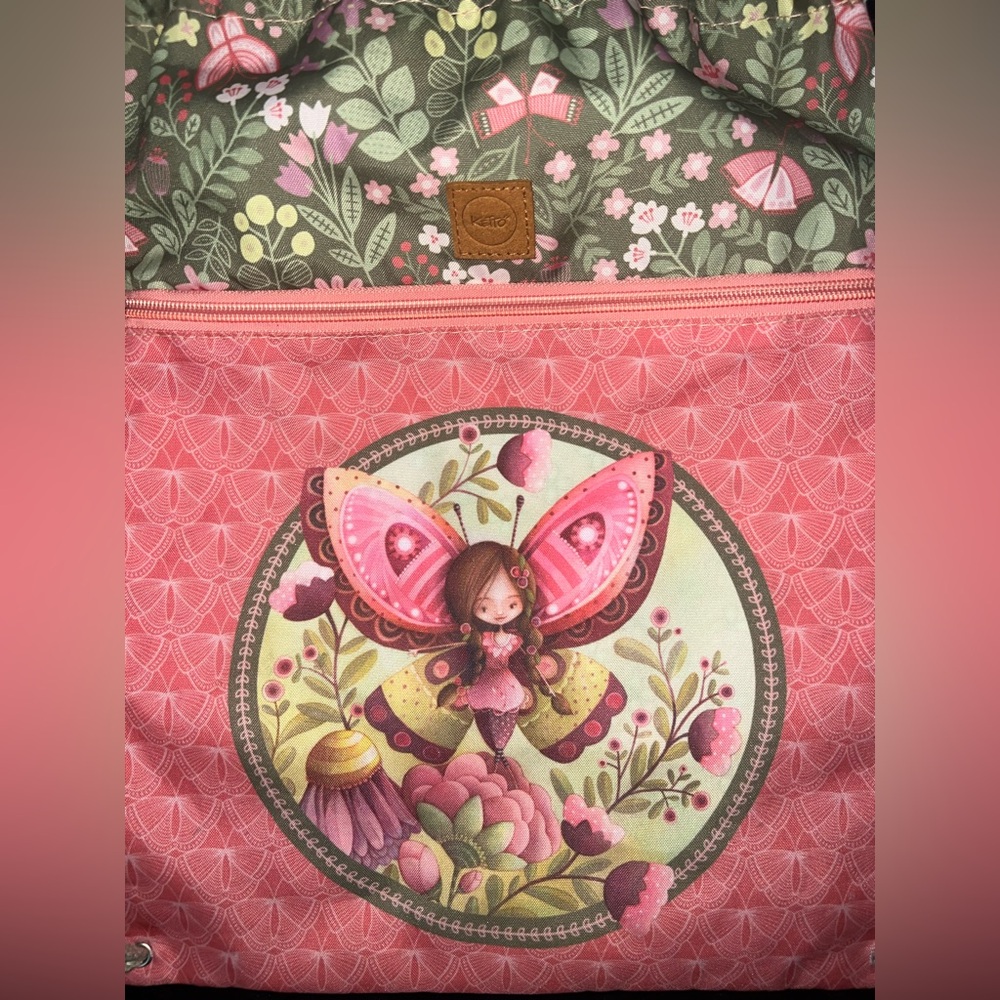Pink Fairy Drawstring Bag - Picture 2 of 4
